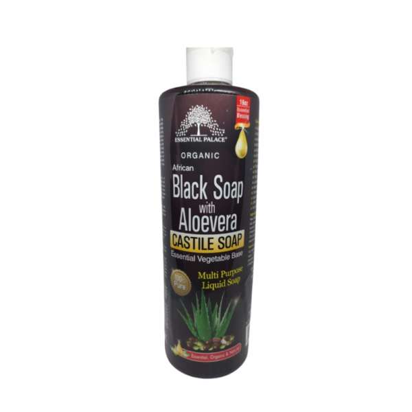 Organic African Black Soap with Aloe Vera Castile Soap
