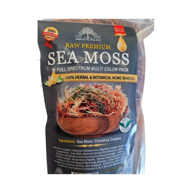 Raw Premium Sea Moss Full Spectrum Multi Color Power Pack